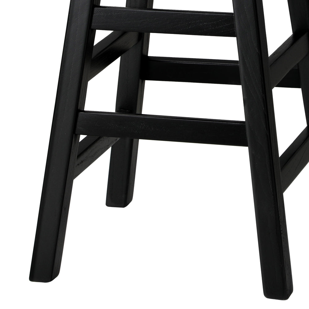 Bar Stools Wooden Counter Chairs Black