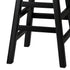 2X Bar Stools Wooden Counter Chairs Black