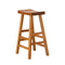 2X Bar Stool Wooden Counter Chairs Natural