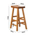 2X Bar Stool Wooden Counter Chairs Natural
