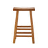 Set of 4 Bar Stools Wooden Counter Chairs Natural