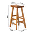 Set of 4 Bar Stools Wooden Counter Chairs Natural