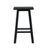 Oikiture 4x Bar Stool Kitchen Counter Dining Chair Footrest Black