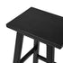 Oikiture 4x Bar Stool Kitchen Counter Dining Chair Footrest Black