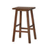 Oikiture 4x Bar Stool Kitchen Counter Dining Chair Footrest Walnut