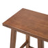 Oikiture 4x Bar Stool Kitchen Counter Dining Chair Footrest Walnut