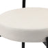 Oikiture 4x Bar Stools Polyester Linen Fabric Beige