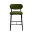 Oikiture 2x Bar Stools Kitchen Counter Chair Green