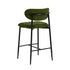 Oikiture 2x Bar Stools Kitchen Counter Chair Green