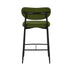Oikiture 2x Bar Stools Kitchen Counter Chair Green