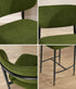 Oikiture 2x Bar Stools Kitchen Counter Chair Green