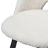 Oikiture 4x Bar Stools Kitchen Counter Stool Boucle White HORN