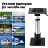 Seamanship Boat Seat Pedestal 34 - 46cm Adjustable Gas Lift 360 Degrees Swivel