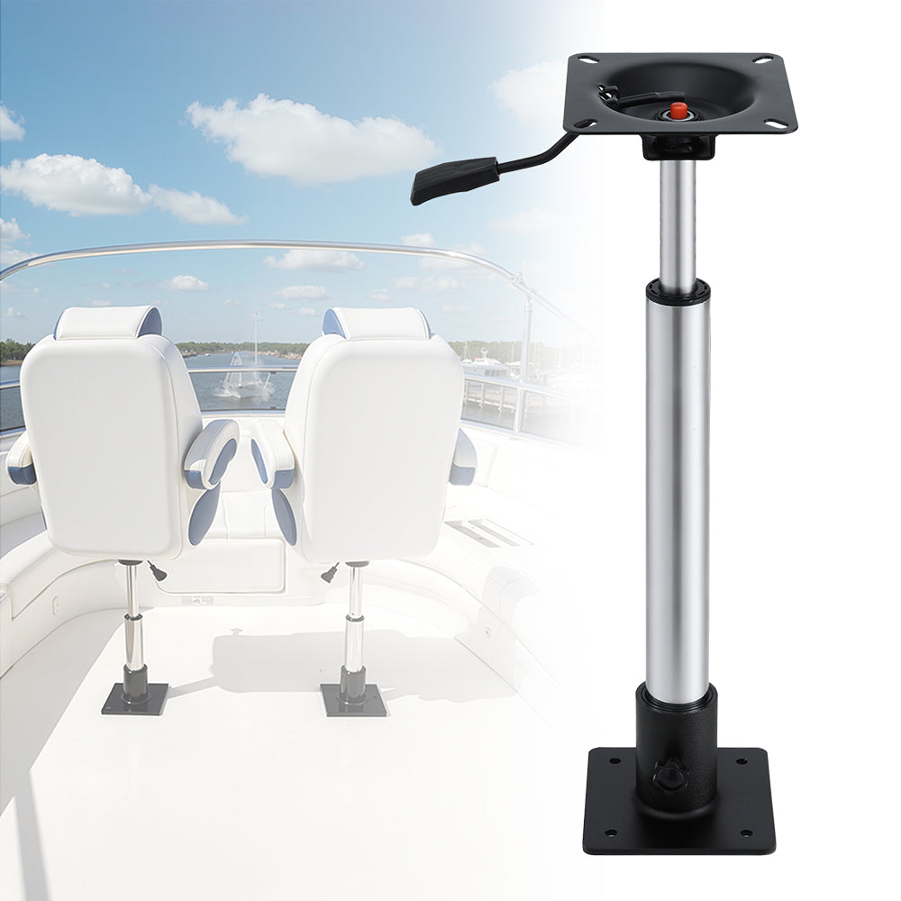 Boat Seat Pedestal 55-75cm Adjustable Gas Lift 360 Degrees Swivel