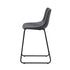2x Bar Stools Steel Stool Modern Grey