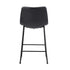 4x Bar Stools Kitchen Stool Metal Leather Grey