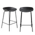 2x Kitchen Bar Stools Dinning Chairs Metal Black