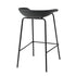 2x Kitchen Bar Stools Dinning Chairs Metal Black