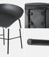 2x Kitchen Bar Stools Dinning Chairs Metal Black