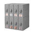 Bed Sheet Organisers Box Set 8Pcs Storage King Size Bedding Foldable Grey