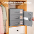 Bed Sheet Organisers Box Set 8Pcs Storage King Size Bedding Foldable Grey