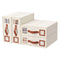 Bed Sheet Organisers Box 4Pcs Storage King Size Bedding Foldable Beige