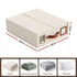Bed Sheet Organisers Box 4Pcs Storage King Size Bedding Foldable Beige