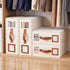Bed Sheet Organisers Box 4Pcs Storage King Size Bedding Foldable Beige