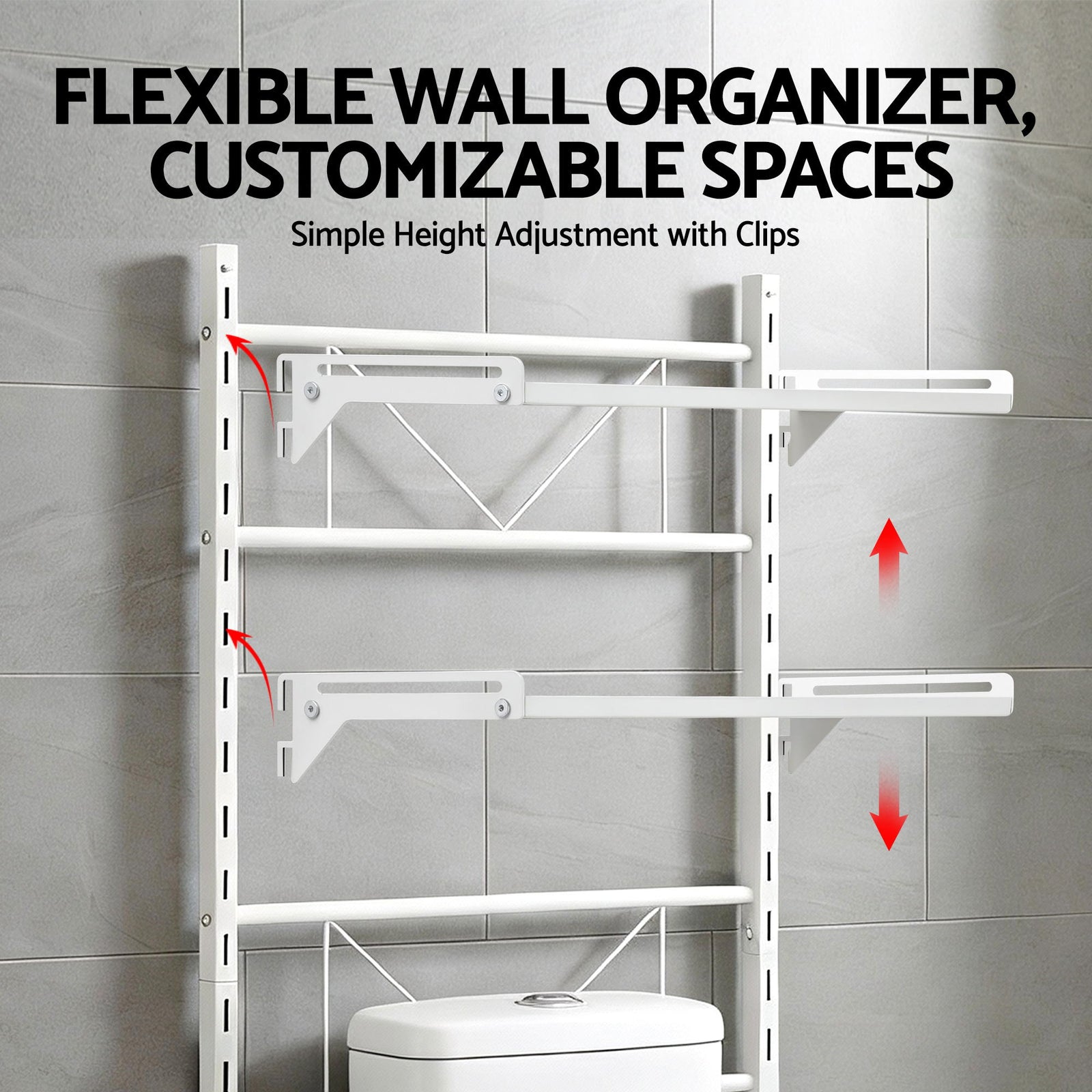 Over Toilet Bathroom Storage Shelf Rack Over Toilet 2 Tier