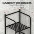 2X Floor Standing Corner Shower Caddy 5 Tier Bathroom Organizer Black