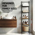 2X Floor Standing Corner Shower Caddy 5 Tier Bathroom Organizer Black