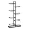 Ball Storage Rack Sports Equipment Organizer 7-Tier Holder for Garage Gym Black