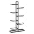 Ball Storage Rack Sports Equipment Organizer 7-Tier Holder for Garage Gym Black