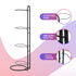 Ball Storage Rack Sports Equipment Organizer 4-Tier Holder for Garage Gym Black
