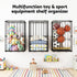 Ball Storage Rack Elastic Rope Ball Rack Wall Mounted & Floor Organizer
