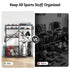 Sports Equipment Organizer Rack Multi Garage Storage for Golf Bag 174cm