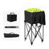 Foldable Tennis Hopper Stand with Wheels Holds Up to 150 Balls
