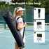 Foldable Tennis Hopper Stand with Wheels Holds Up to 150 Balls