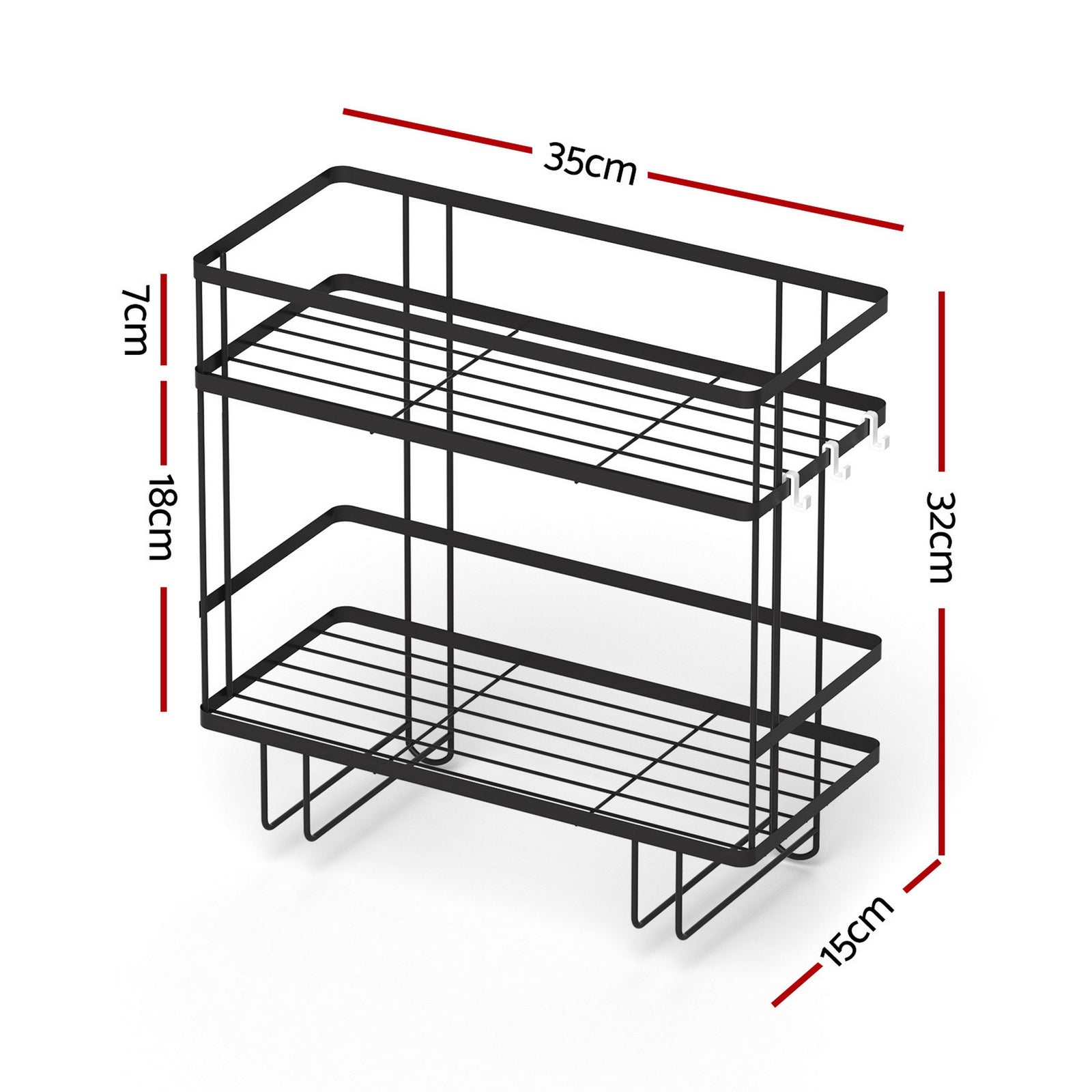 Over Toilet Storage Rack Bathroom Shelf Organizer 2 Tier