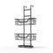 Bathroom Wall Shelf Set of 2 – 3‑Tier No‑Drill Clip‑On Storage Rack, Black