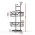 Bathroom Wall Shelf Set of 2 – 3‑Tier No‑Drill Clip‑On Storage Rack, Black