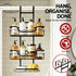 Bathroom Wall Shelf Set of 2 – 3‑Tier No‑Drill Clip‑On Storage Rack, Black