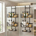 Bathroom Wall Shelf Set of 2 – 3‑Tier No‑Drill Clip‑On Storage Rack, Black