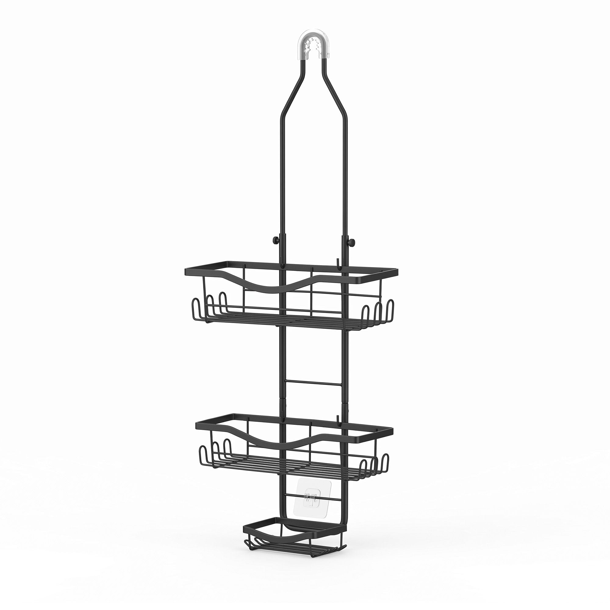 Artiss Hanging Shower Caddy Over Shower Head Bathroom Organiser Shelf Black