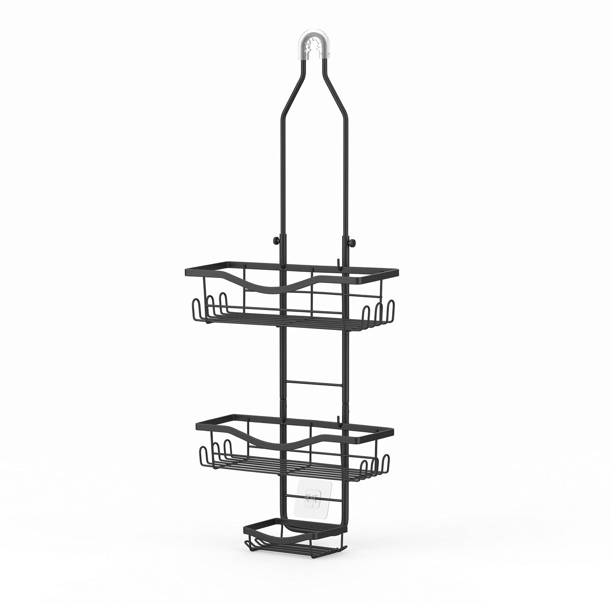 Artiss Hanging Shower Caddy Over Shower Head Bathroom Organiser Shelf Black