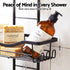 Artiss Hanging Shower Caddy Over Shower Head Bathroom Organiser Shelf Black