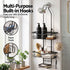 Artiss Hanging Shower Caddy Over Shower Head Bathroom Organiser Shelf Black