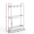 Artiss 3 Tier Slim Storage Trolley Narrow Utility Organiser Rack White