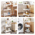 Artiss 3 Tier Slim Storage Trolley Narrow Utility Organiser Rack White