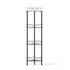 4 Tier Floor Standing Corner Shower Caddy Bathroom Organizer Black